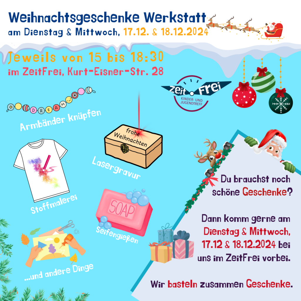 Weihnachtsgeschenke – Werkstatt